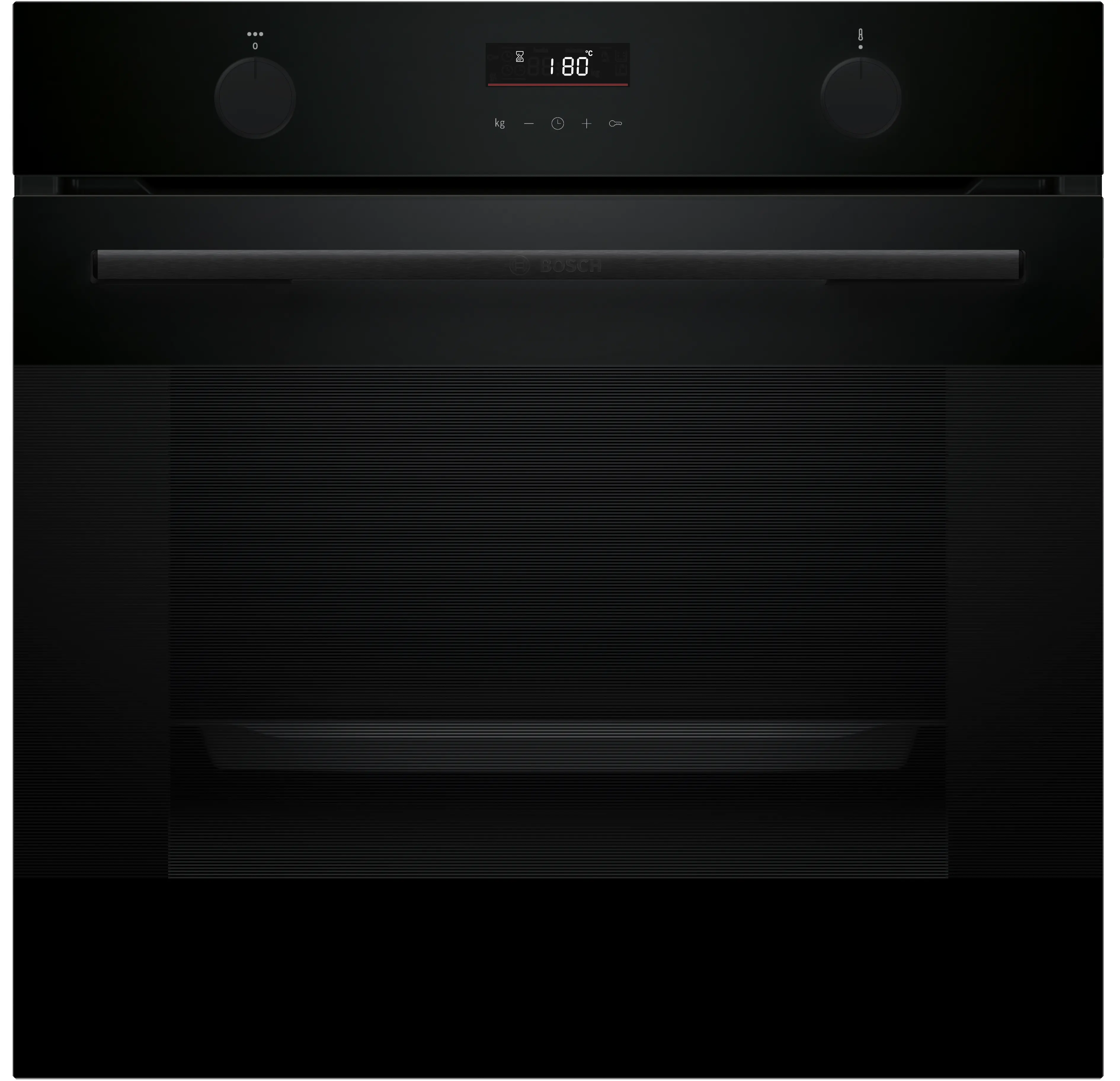 فرن كهرباء  بلت ان BOSCH Series 4 مع وظيفة إضافة البخار، 60 × 60 سم، لون أسود HUA736EA0T